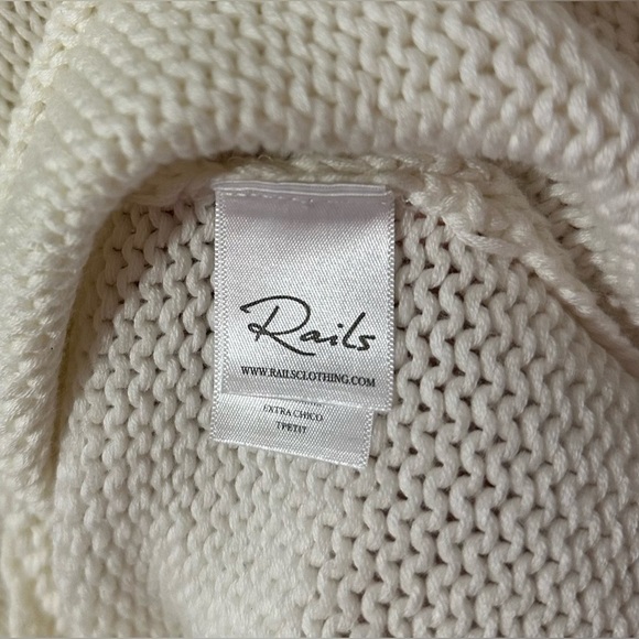 Rails Kalani White Stars Cotton Scoop Neck Long Sleeve Pullover Sweater Size XS - Picture 13 of 13